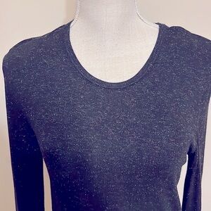 Splendid sweater with silver threads, sz large